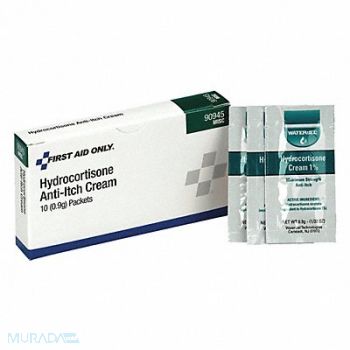 GRAINGER APPROVED Hydrocortisone Cream 0.004 oz 10ct., 480G31