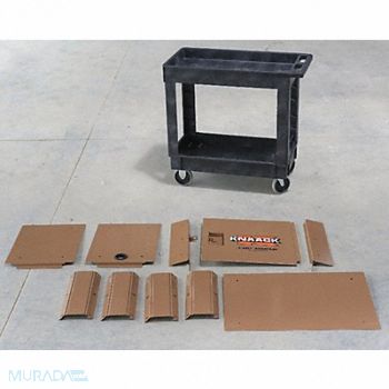 KNAACK Mobile Cart Security Paneling Steel Tan, 480Z95