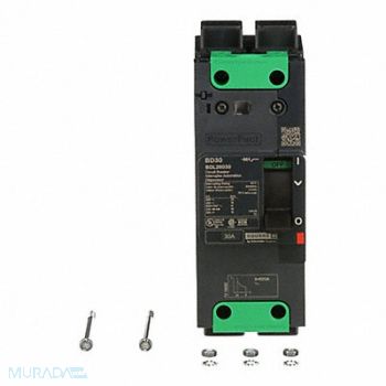 SQUARE D Circuit Breaker 30A 2P 525VAC BDL, 482D06
