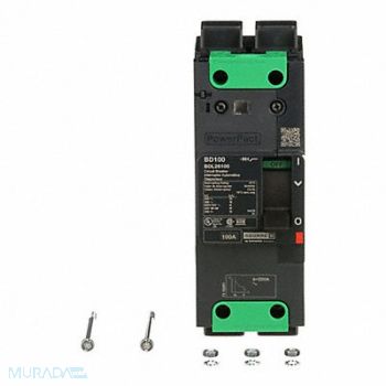 SQUARE D Circuit Breaker 100A 2P 525VAC BDL, 482D24