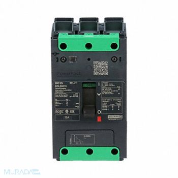 SQUARE D Circuit Breaker 15A 3P 525VAC BDL, 482D30