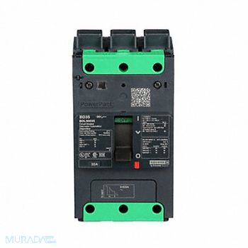 SQUARE D Circuit Breaker 35A 3P 525VAC BDL, 482D38