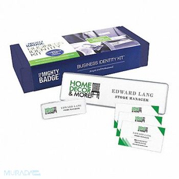 MIGHTY BADGE Badge Wall Kit Blank Legend PK4, 482X83