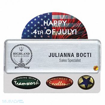 MIGHTY BADGE Badge Inkjet Blank Legend PK10, 482X86