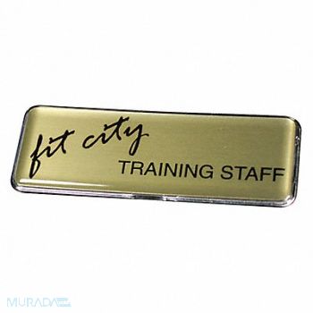 MIGHTY BADGE Badge Laser Blank Legend PK10, 482X89