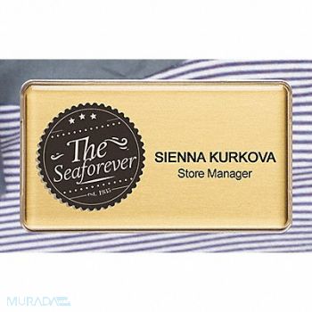 MIGHTY BADGE Badge Laser Blank Legend PK10, 482X93