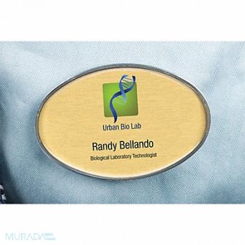 MIGHTY BADGE Badge Oval Blank Legend PK10, 482X97