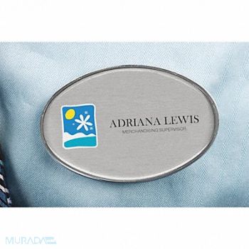 MIGHTY BADGE Badge Oval Blank Legend PK10, 482X99