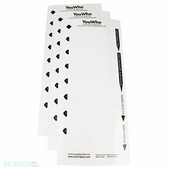 MIGHTY BADGE Insert Inkjet Blank Legend PK3, 482Y14