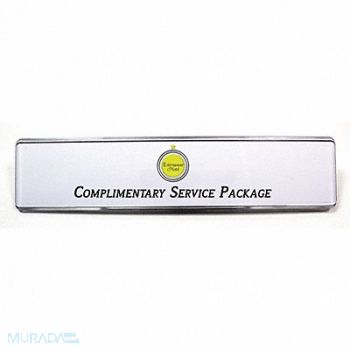 MIGHTY BADGE Insert 2 x 10 Inserts Blank Legend PK5, 482Y43