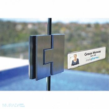 MIGHTY BADGE Insert 2 x 8 Inserts Blank Legend PK5, 482Y44