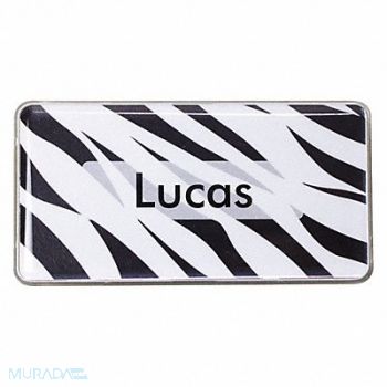 MIGHTY BADGE Badge Zebra Blank Legend PK10, 482Y50