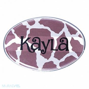 MIGHTY BADGE Badge Giraffe Blank Legend PK10, 482Y56