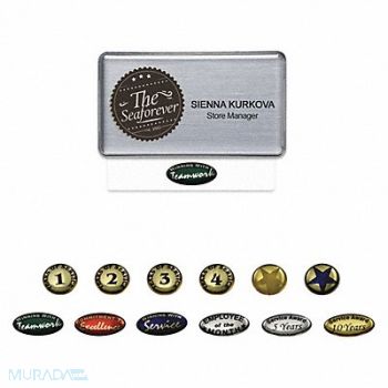 MIGHTY BADGE Badge Laser Blank Legend PK10, 482Z04