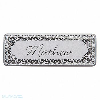 MIGHTY BADGE Badge Monochrome Blank Legend PK10, 482Z11