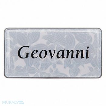 MIGHTY BADGE Badge Large Floral Blank Legend PK10, 482Z13