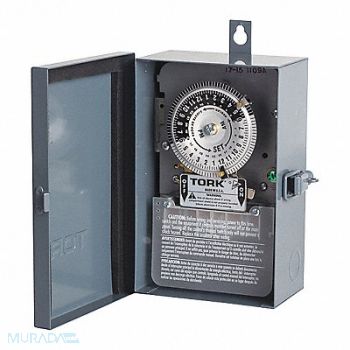 TORK Electromechanical Timer Switch 24 hr., 483A21