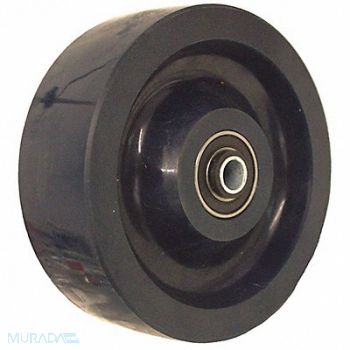 GRAINGER APPROVED Antimicrob PUR Tread Plastic Core Wheel, 483N32