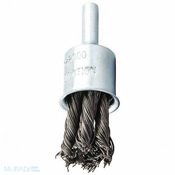 NORTON End Brush Twisted 3/4 Dia 22000 rpm, 483N86