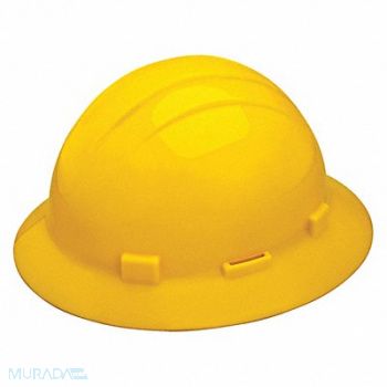 ERB SAFETY Hard Hat Type 1 Class E Pinlock Yellow, 483R20