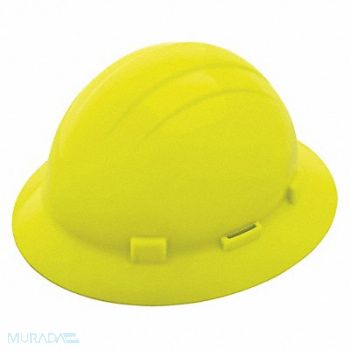ERB SAFETY Hard Hat Type 1 Class E Hi-Vis Yellow, 483R22