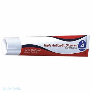GRAINGER APPROVED Antibiotics Ointment Tube 0.500 oz., 483T62