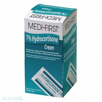 GRAINGER APPROVED Hydrocortisone Cream 0.030 oz PK144, 483T99