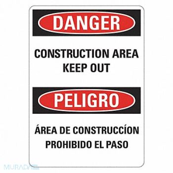 LYLE Danger Sign 14 inx10 in Plastic, 484K72