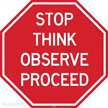 STRANCO INC Anti-Slip Floor Sign 24 in x 24 in Vinyl, 484P29