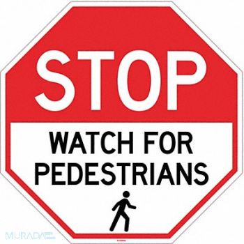 STRANCO INC Anti-Slip Floor Sign 24 inx24 in Vinyl, 484P30