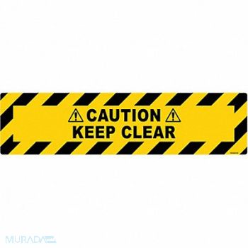 STRANCO INC Anti-Slip Floor Sign 6 in x 24 in Vinyl, 484P38