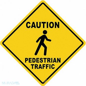 STRANCO INC Anti-Slip Floor Sign 17 in x 17 in Vinyl, 484P56