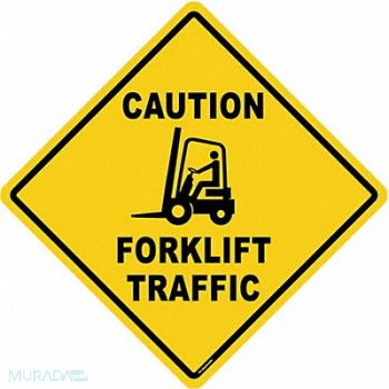 STRANCO INC Anti-Slip Floor Sign 17 inx17 in Vinyl, 484P58