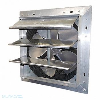 DAYTON ShtrMnt ExhFn 10In Bld Dia Alum 115 V, 484X37