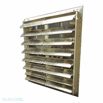 DAYTON ShtrMnt ExhFn 30In Bld Dia GalStl 115 V, 484X49