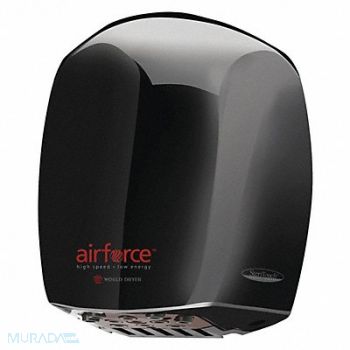 WORLD DRYER Hand Dryer Alum Cover Black Automatic, 485D19