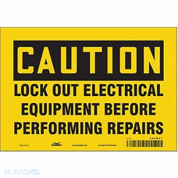 CONDOR Safety Sign 7 inx10 in Vinyl, 485W97