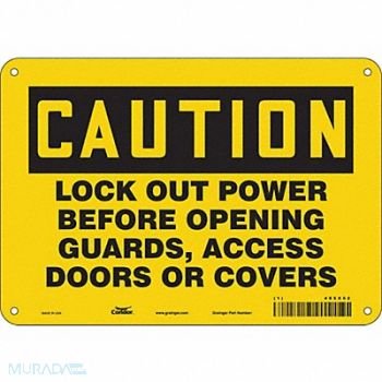 CONDOR Safety Sign 7 inx10 in Polyethylene, 485X02