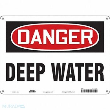 CONDOR Safety Sign 10 inx14 in Aluminum, 486Z08