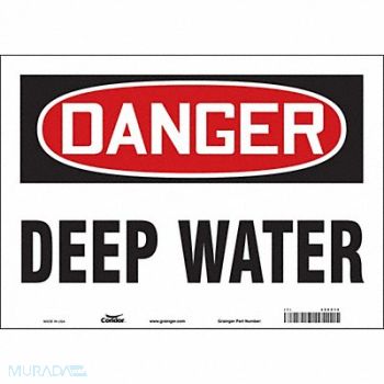 CONDOR Safety Sign 10 inx14 in Vinyl, 486Z12