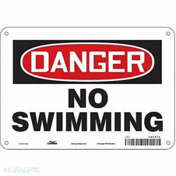 CONDOR Safety Sign 7 in x 10 in Aluminum, 486Z13