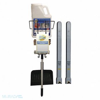 SPILL MAGIC Spill Response Station Kit Blk 7-3/4 L, 487C52