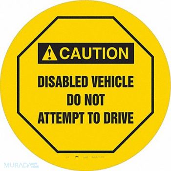 CONDOR Traffic Sign 24 W 24 H 0.026 Thickness, 487D51