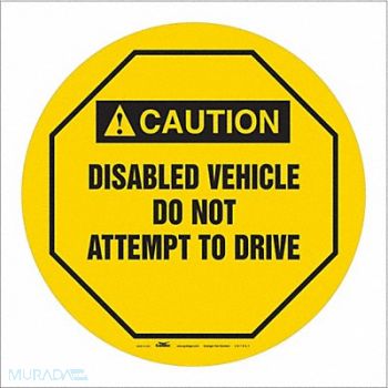 CONDOR Traffic Sign 16 W 16 H 0.026 Thickness, 487D61