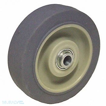 GRAINGER APPROVED Nonmark RBBR Tread Plastic Core Wheel, 488T93