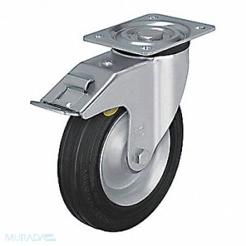 GRAINGER APPROVED Plate Caster w/ Flat-Free Swivel 770 lb., 487G32