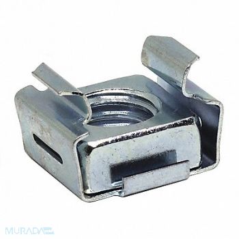 GRAINGER APPROVED Spring Nut Znc #10-32 .105x.49in PK25, 487J55