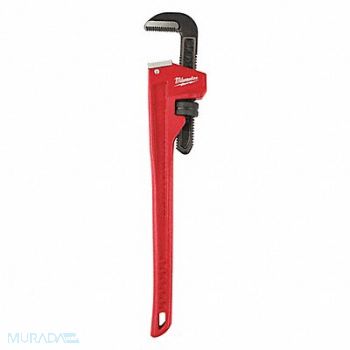 MILWAUKEE Pipe Wrench Ergonomic Serrated 24, 487R36