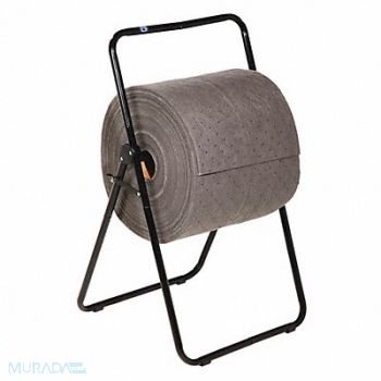 SPILLTECH Adj. Roll Dispenser Black Steel, 487V54