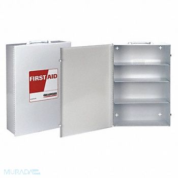 GRAINGER APPROVED Empty First Aid Cabinet Wall Mount White, 488G56